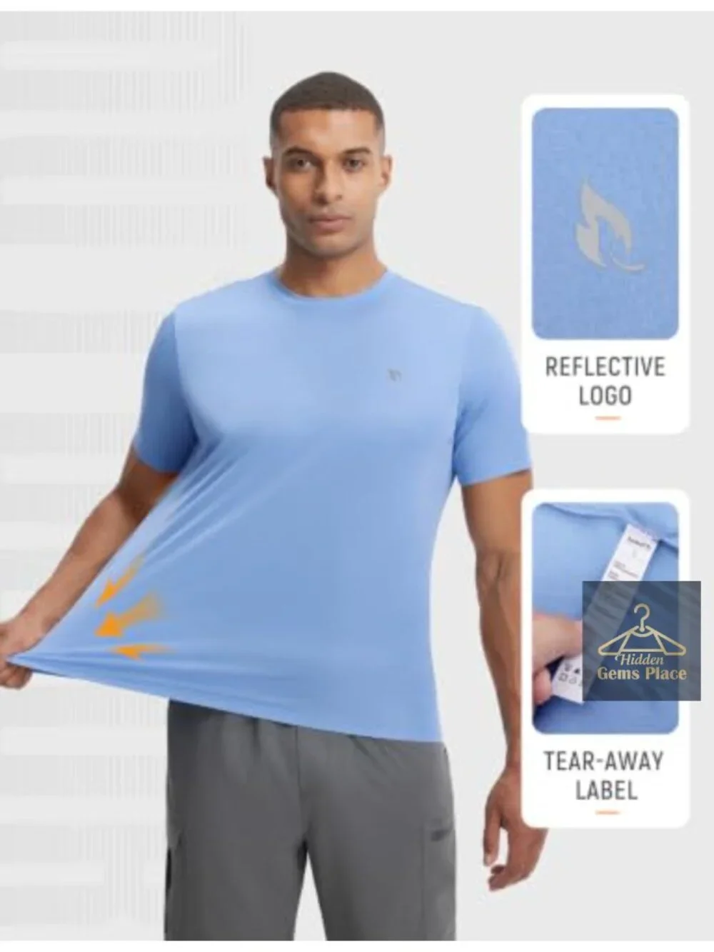 Men's UPF 50+ Quick Dry Short Sleeve Sun Shirt